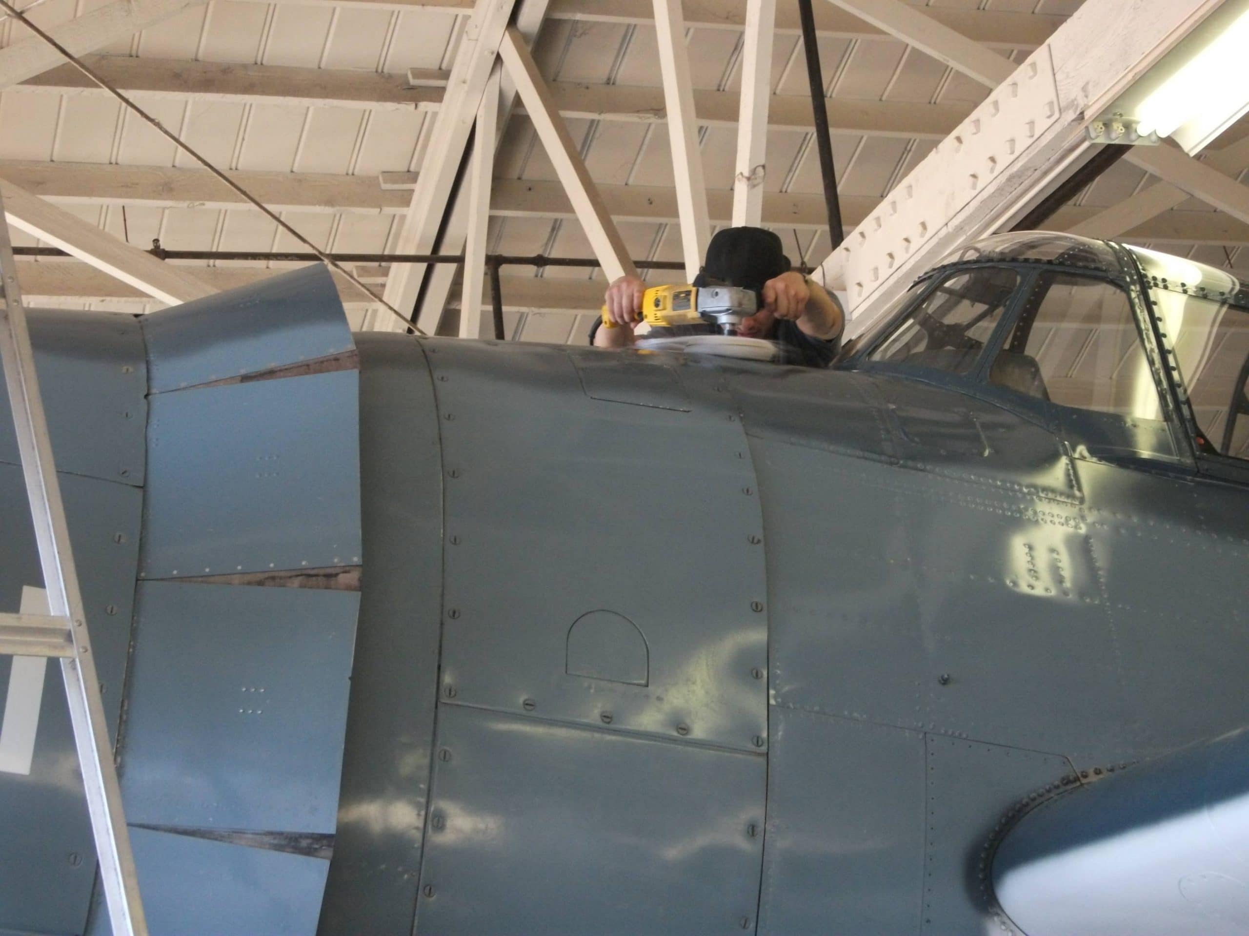 Classic war bird aircraft maintenance and detailing in Arizona
